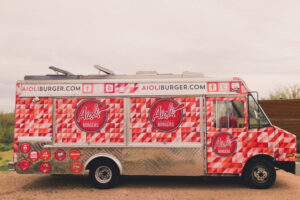 One of our food trucks available for food truck advertising services.